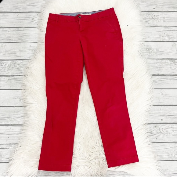 Banana Republic Martin Fit Red Pants - Picture 1 of 5